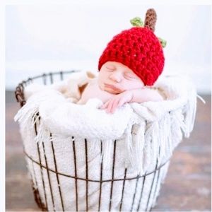 Gift box Apple Knit newborn hat Fall baby boy girl